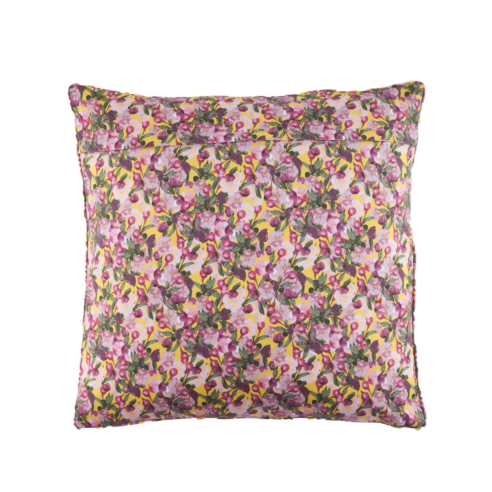 Romance is Dead Yellow Square Cushion Cover