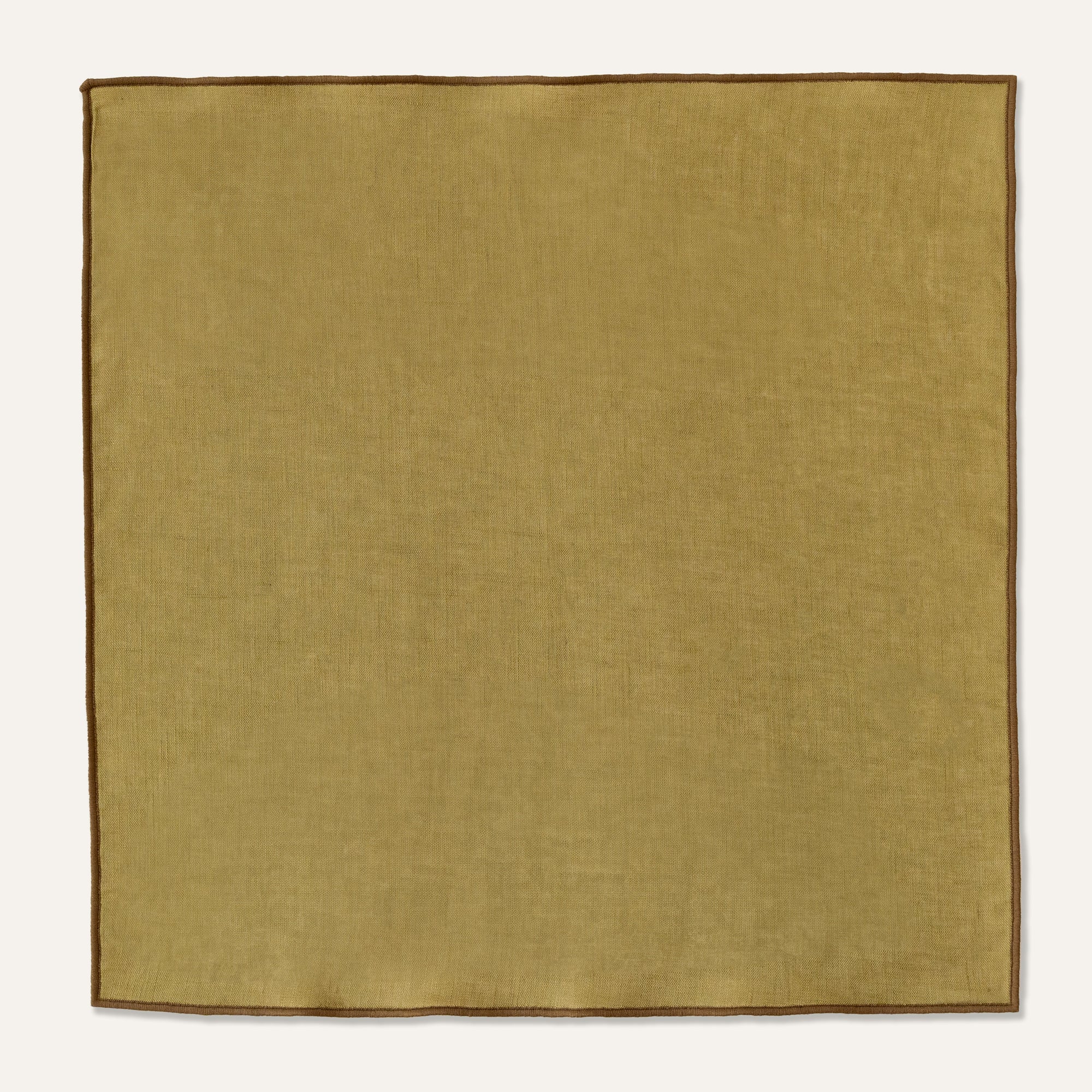 Set of 100% Linen Napkins in Olive Green