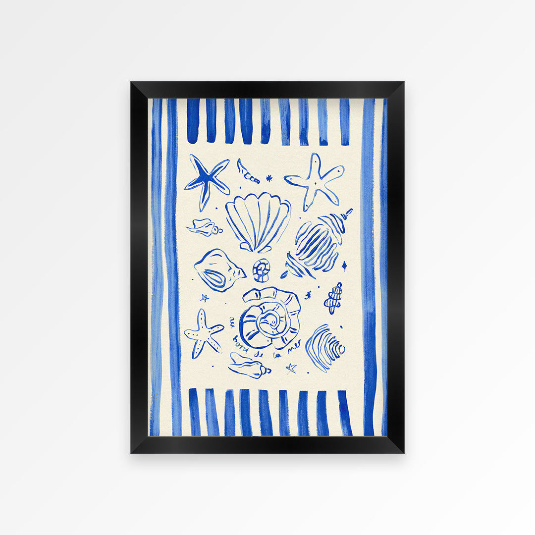 By The Seaside Hand Painted Print