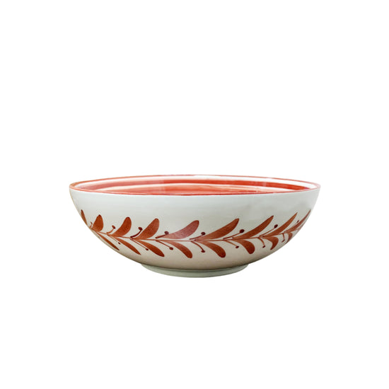 Helecho Salad Bowl, Rust Red