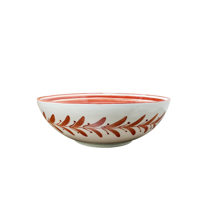 Helecho Salad Bowl, Rust Red