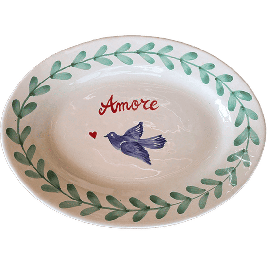 Lorafolk Amore Oval Platter 30cm