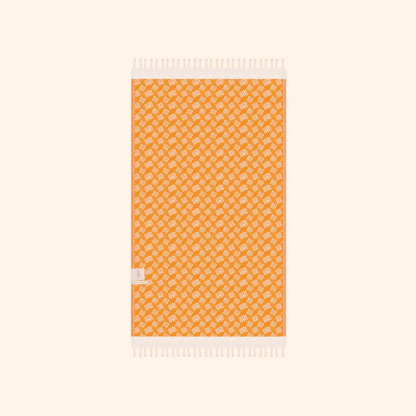 Modern Love Pure Cotton Bath Towel In Sicilian Orange