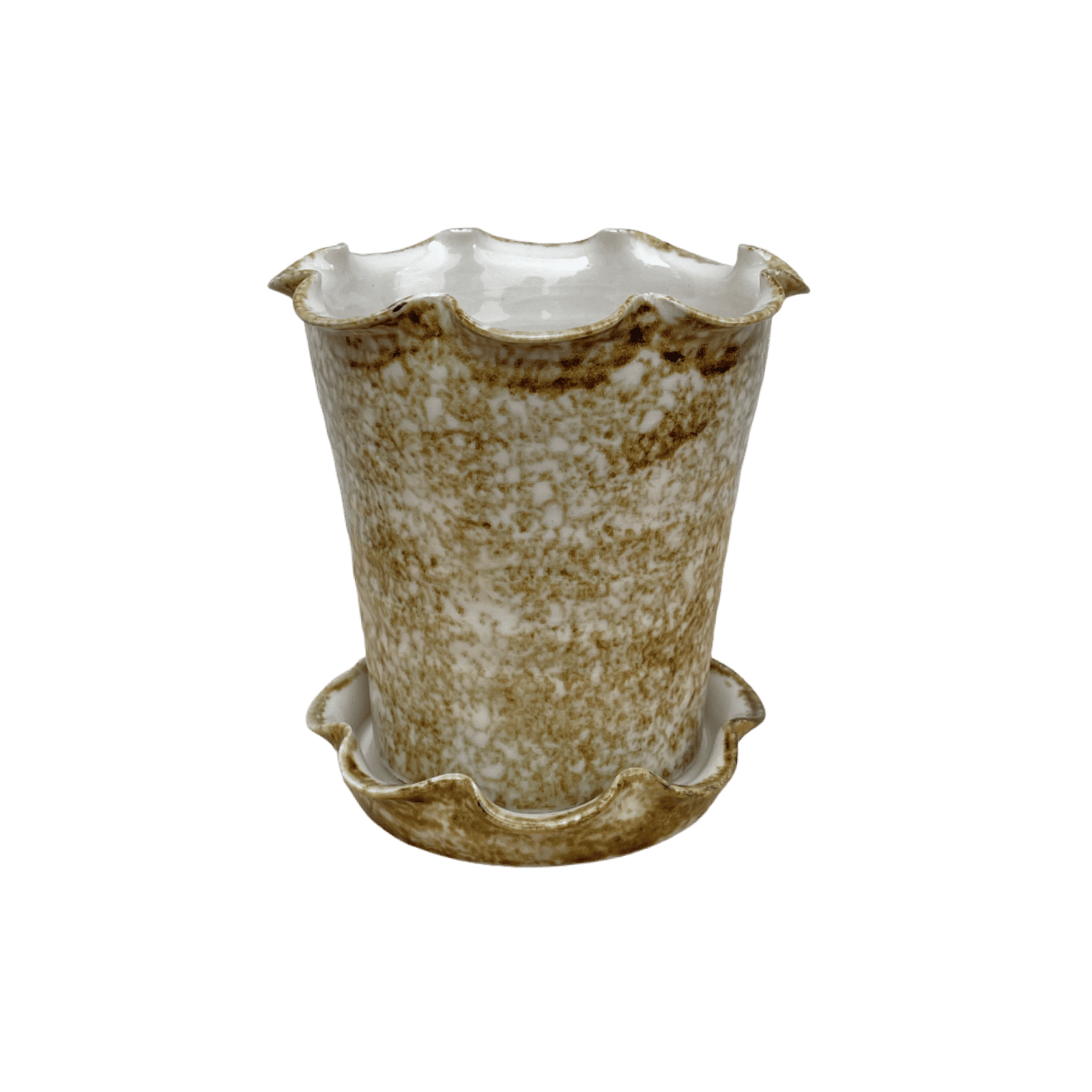 Frilly Pot - Sponged Iron