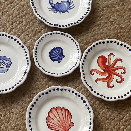 Estate Blue Crab Plate 16cm