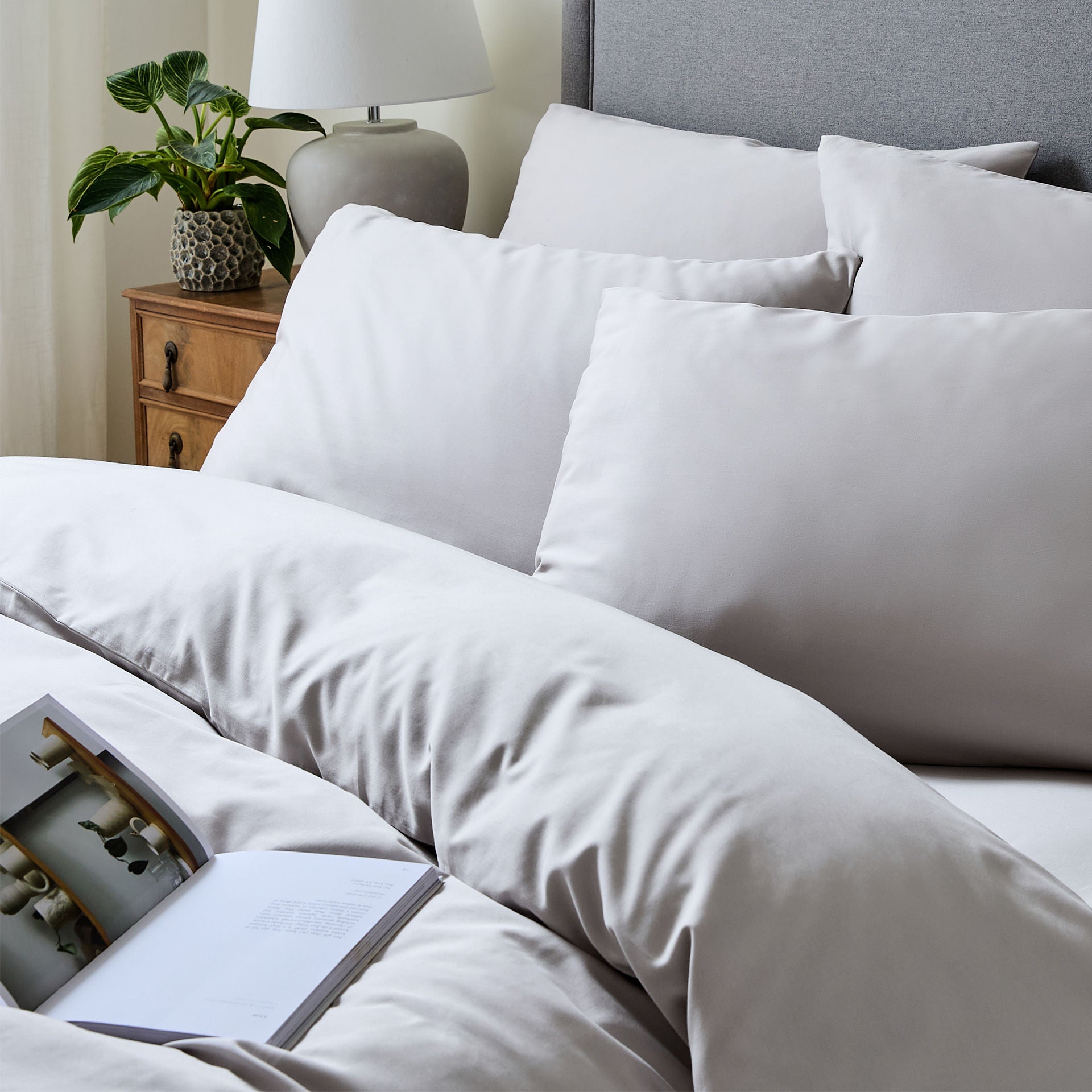 Luxury Organic Cotton Dove Grey Original Duvet Cover