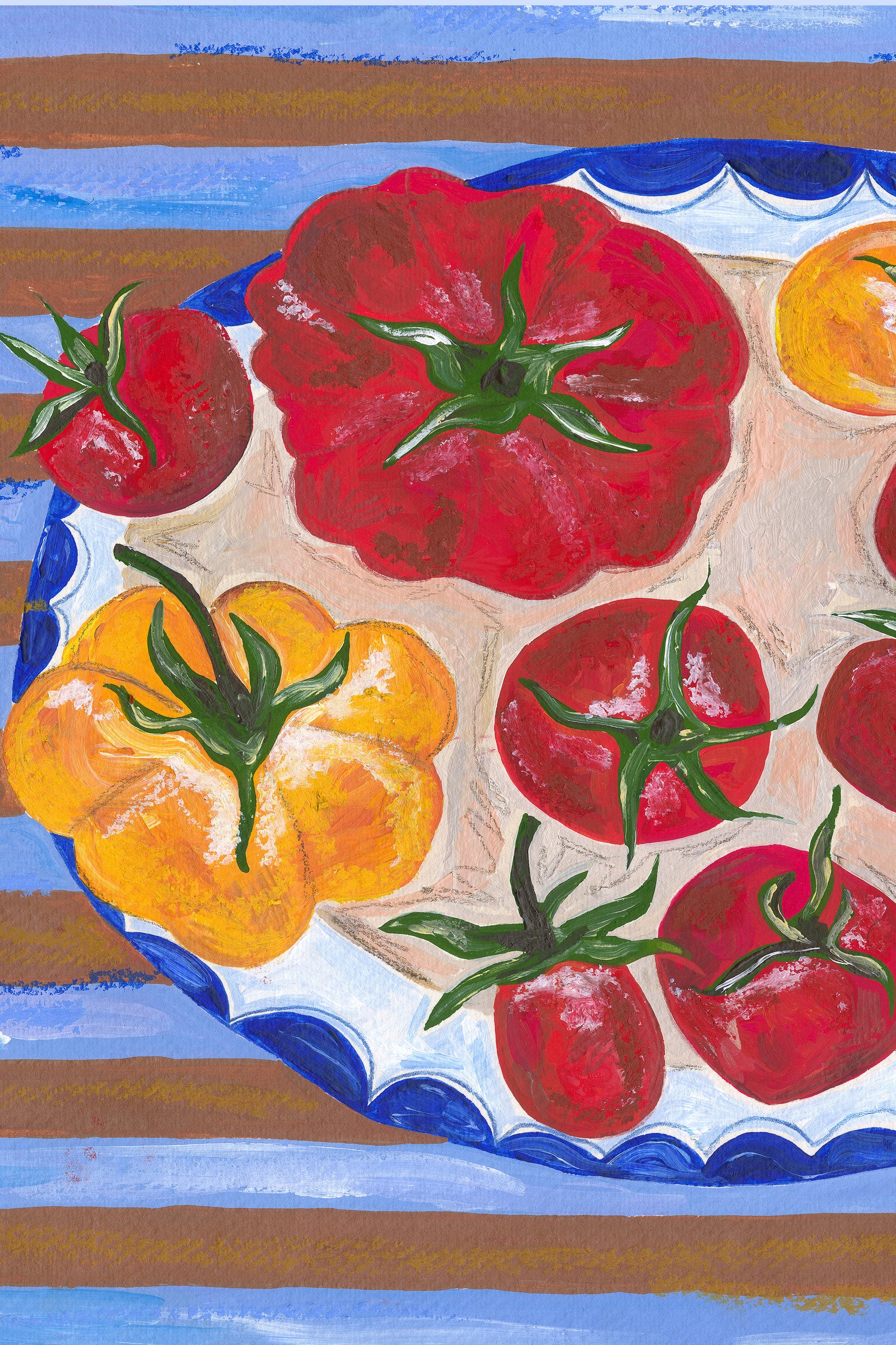 Tomato Plate Print