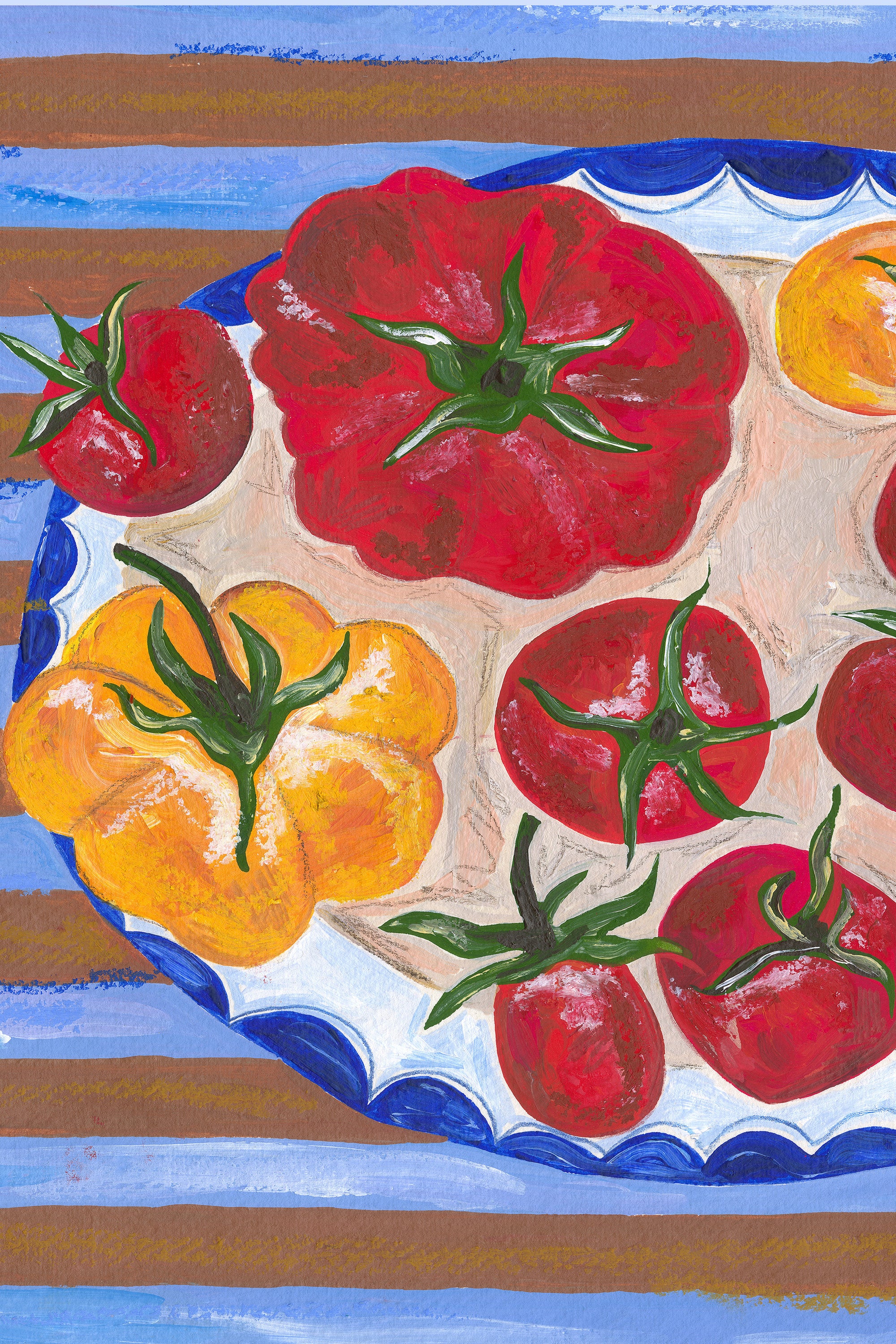 Tomato Plate Print