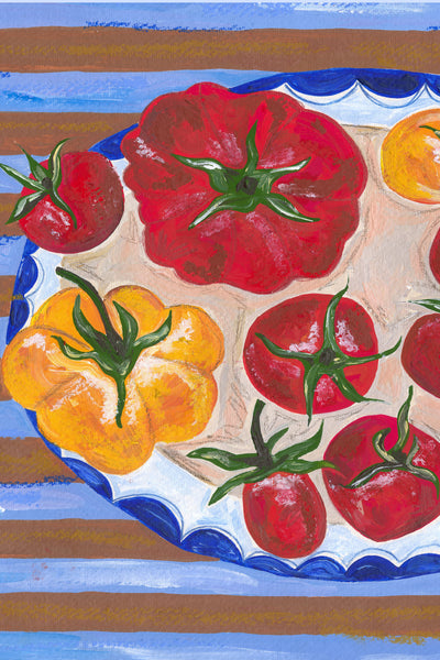 Tomato Plate Print