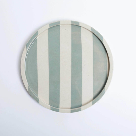 Duci Striped Plate Green 15cm