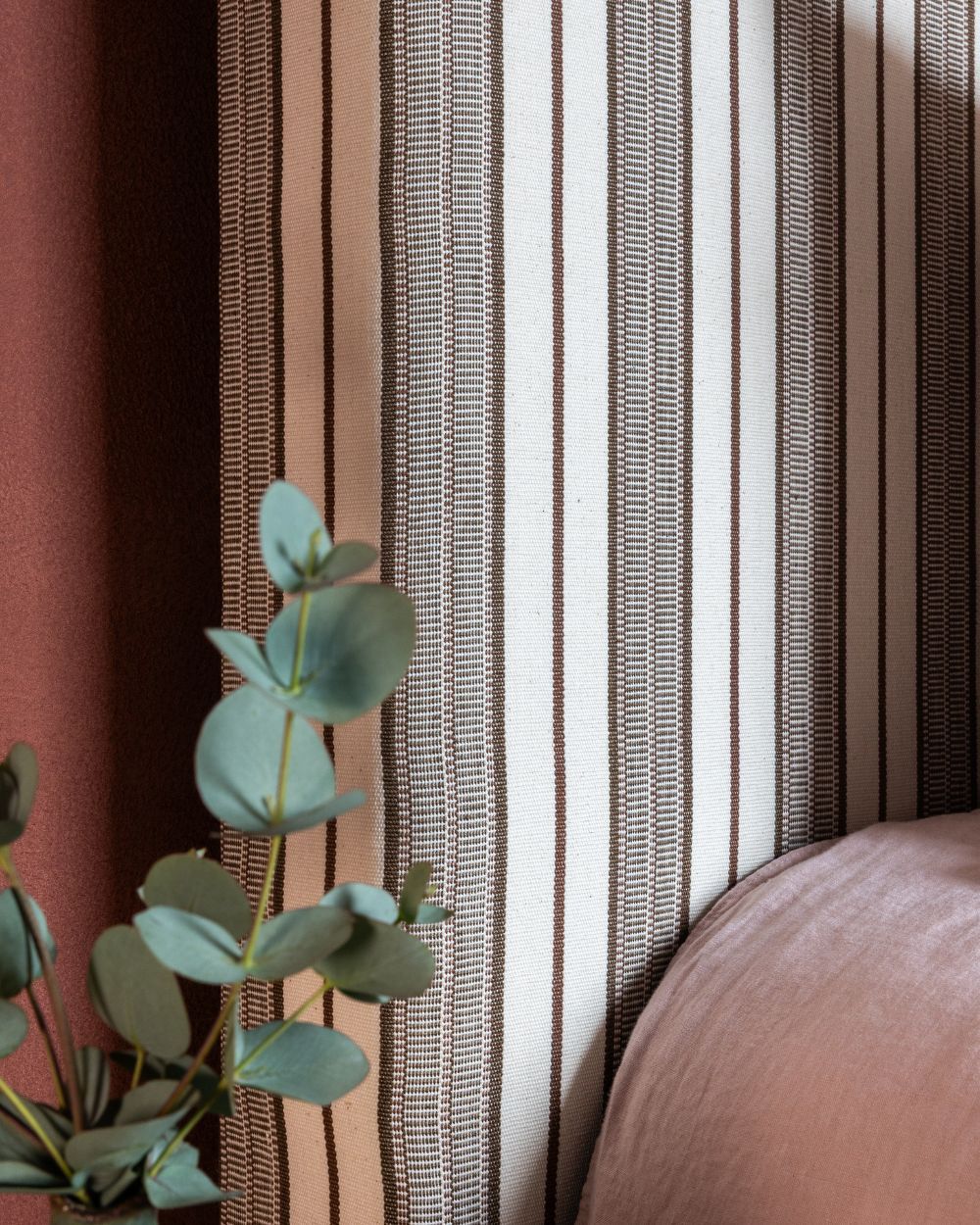 Aura Handwoven Stripe Fabric | Earth Root