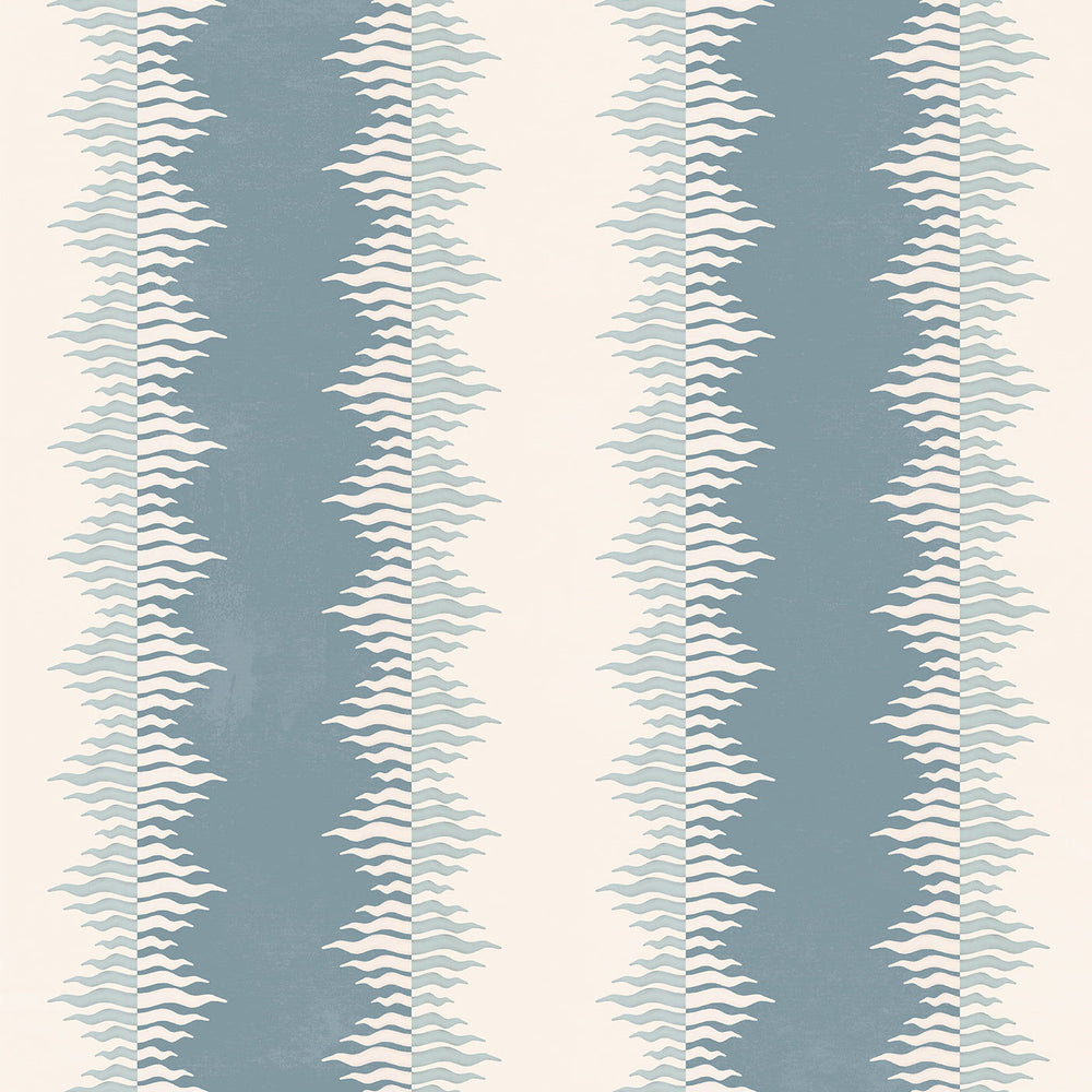 Crimped Stripe - Stone Blue