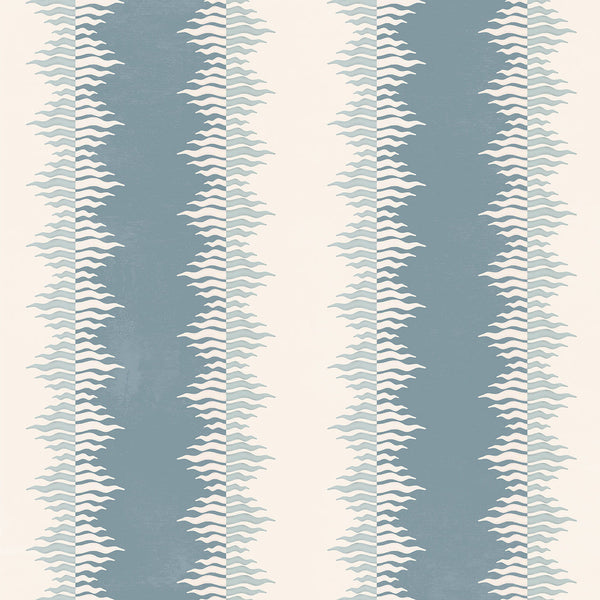 Crimped Stripe - Stone Blue