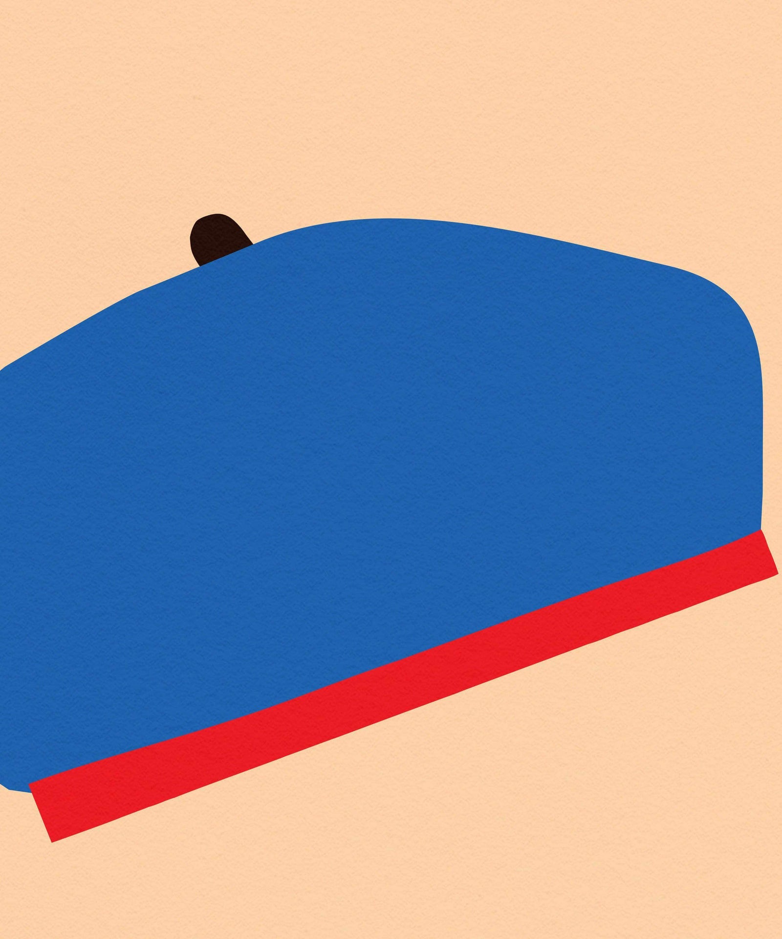 B for Beret Print