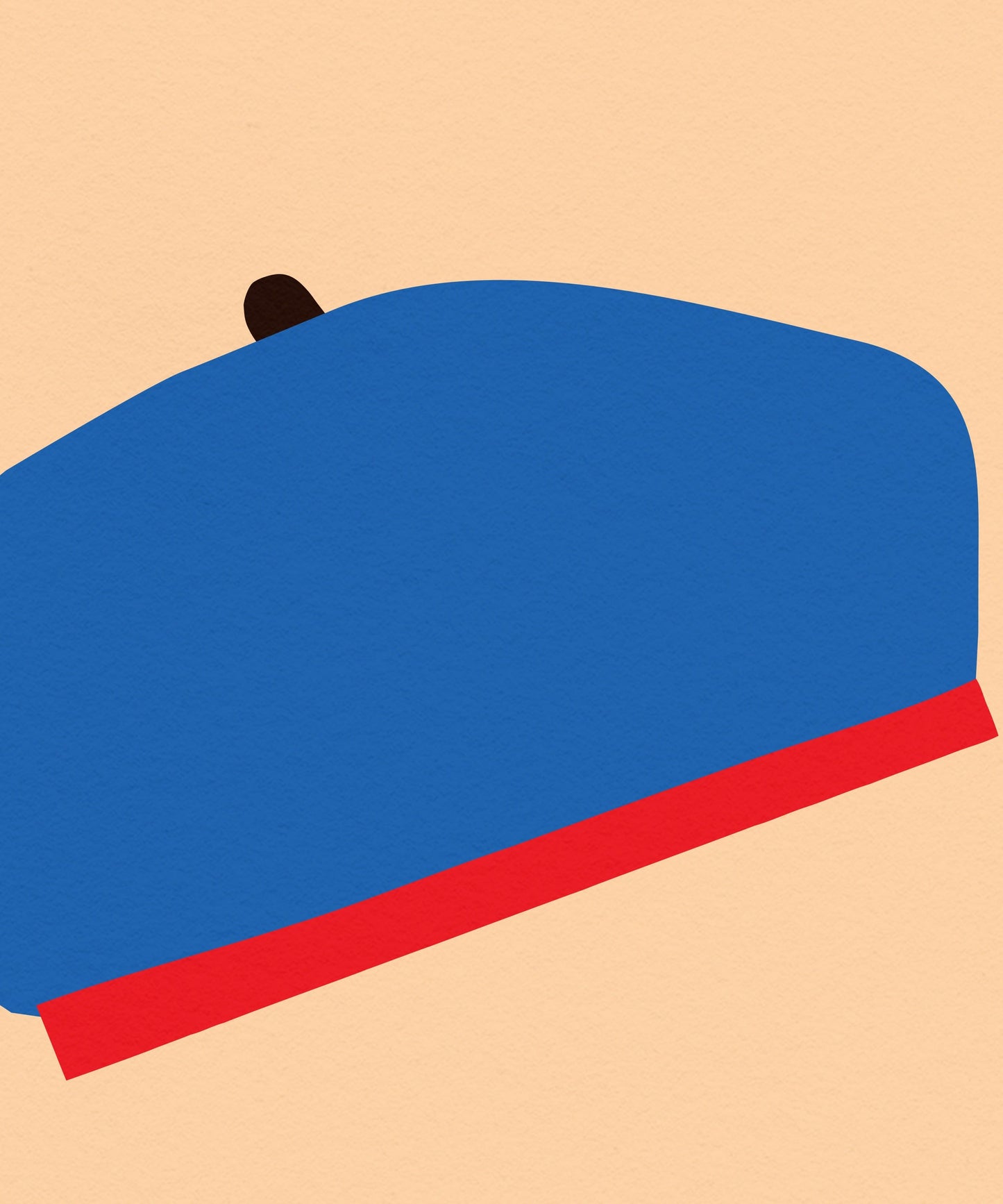 B for Beret Print