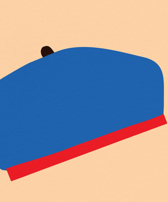 B for Beret Print