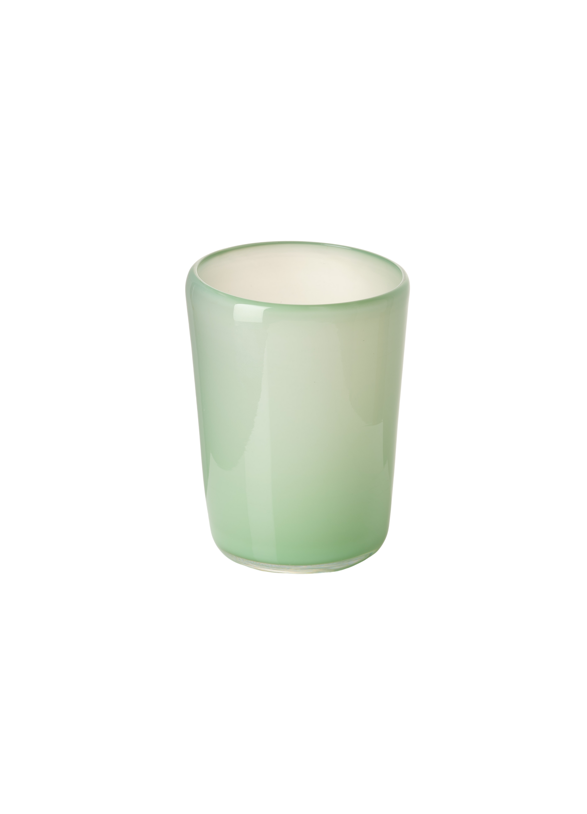 Thyme Hand Blown Water Glass in Opaque Green