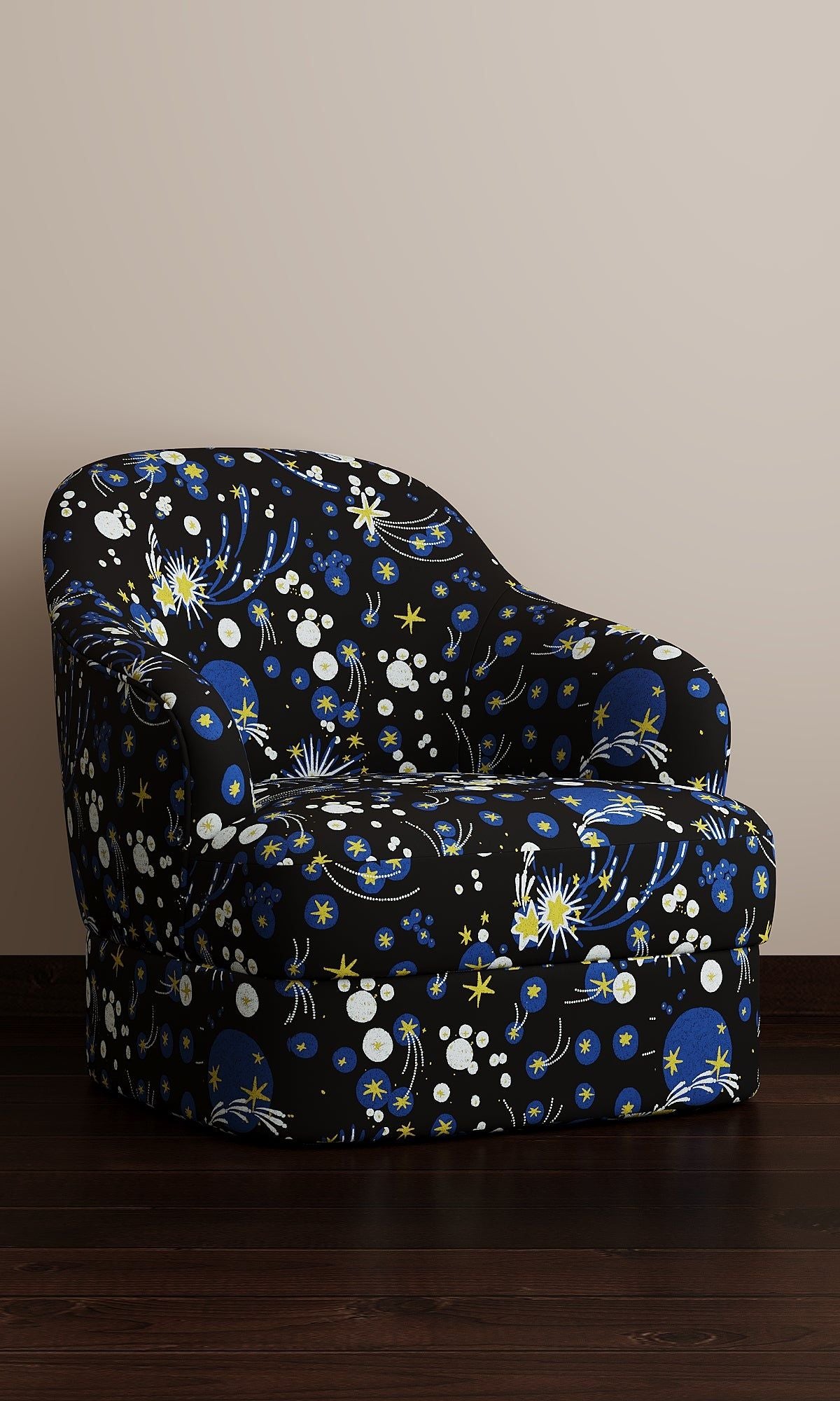 Solaris Linen Cotton Fabric Ink Blue