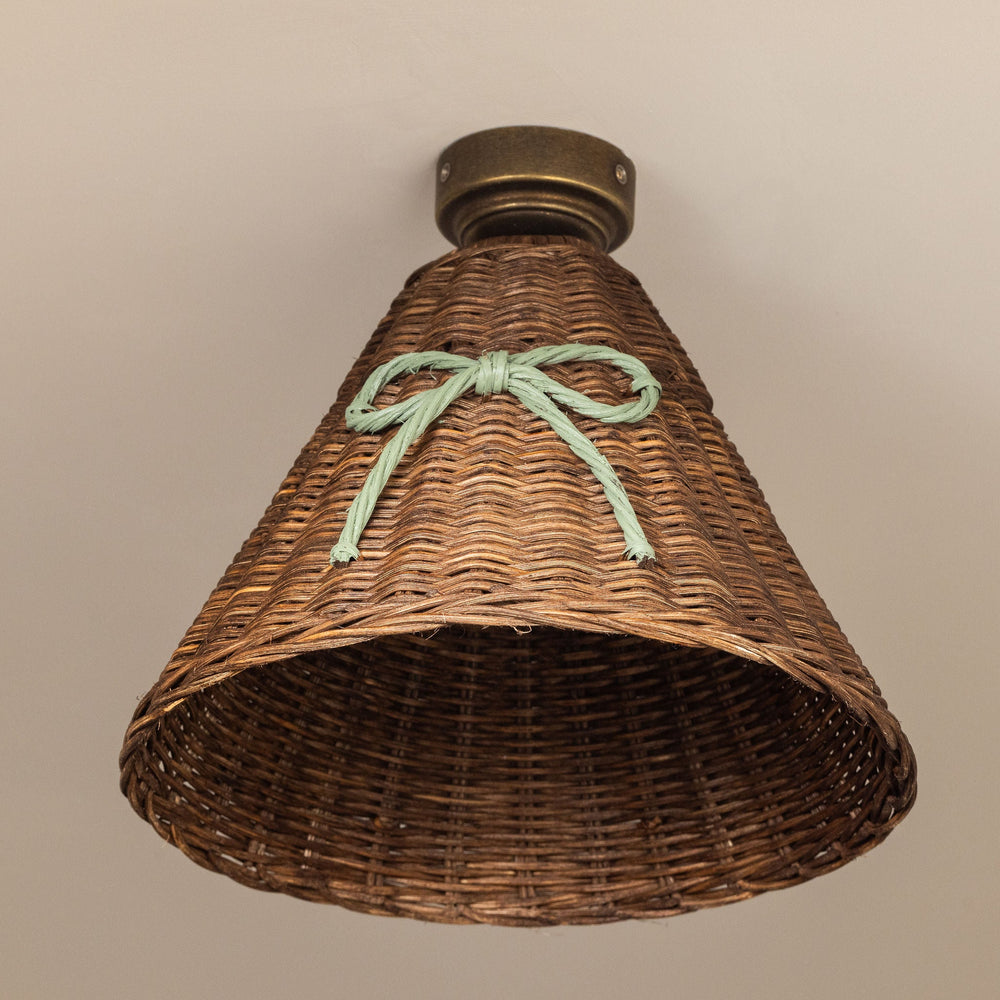 Bow Rattan Pendant Shade