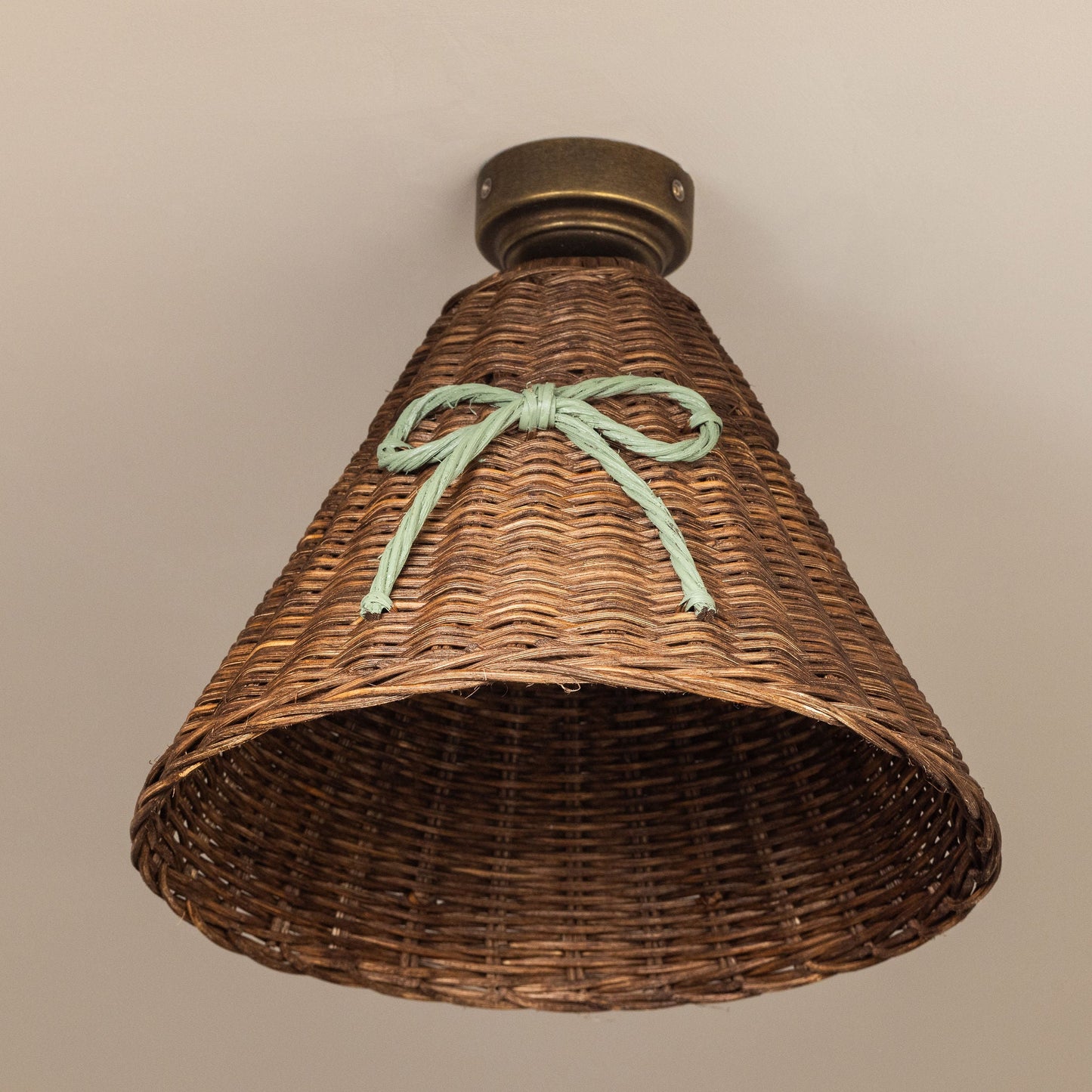 Bow Rattan Pendant Shade