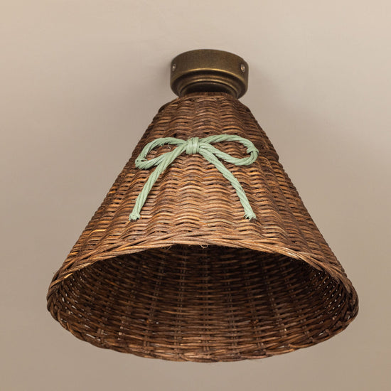 Bow Rattan Pendant Shade
