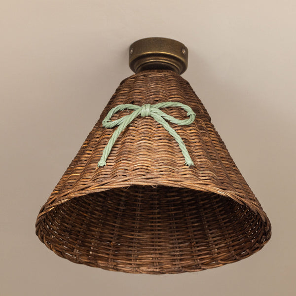 Bow Rattan Pendant Shade