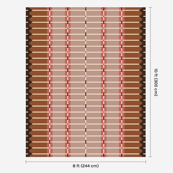 Corbie Flatweave Rug - Taupe Brown