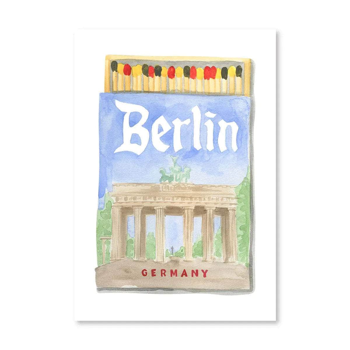 Berlin Matchbook Print