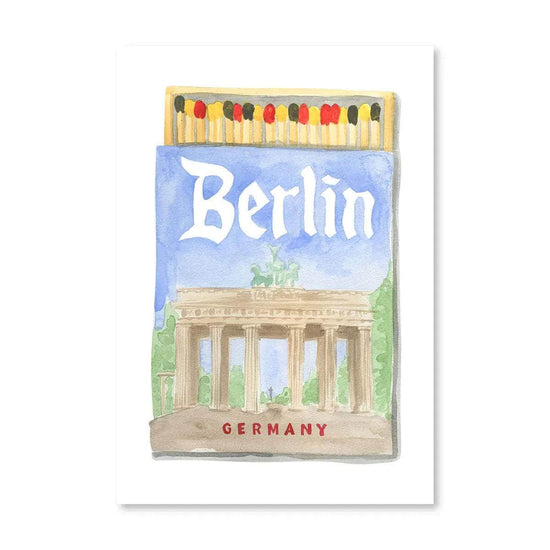 Berlin Matchbook Print