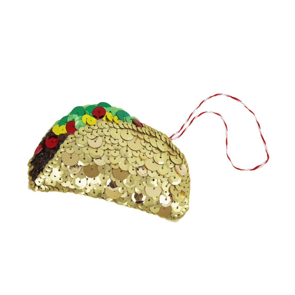 Taco Sequin Hanging Ornament