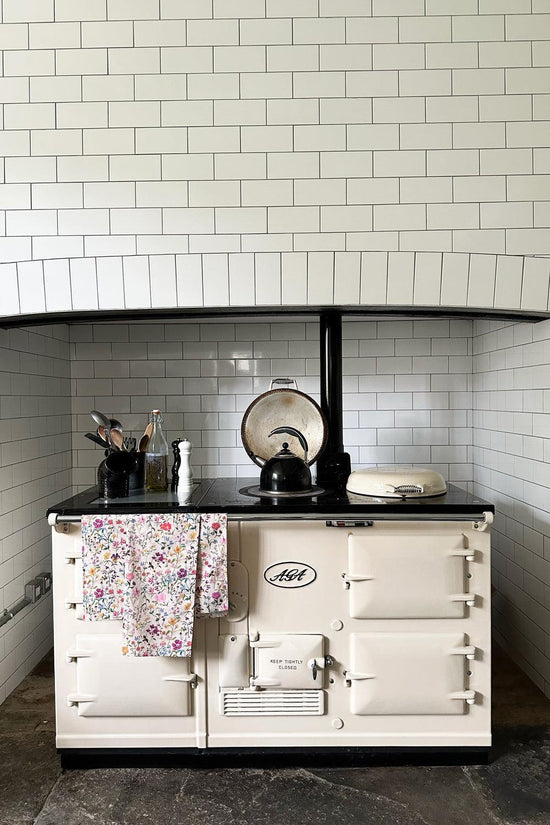 Tea Towel made with Liberty Fabric LINEN GARDEN