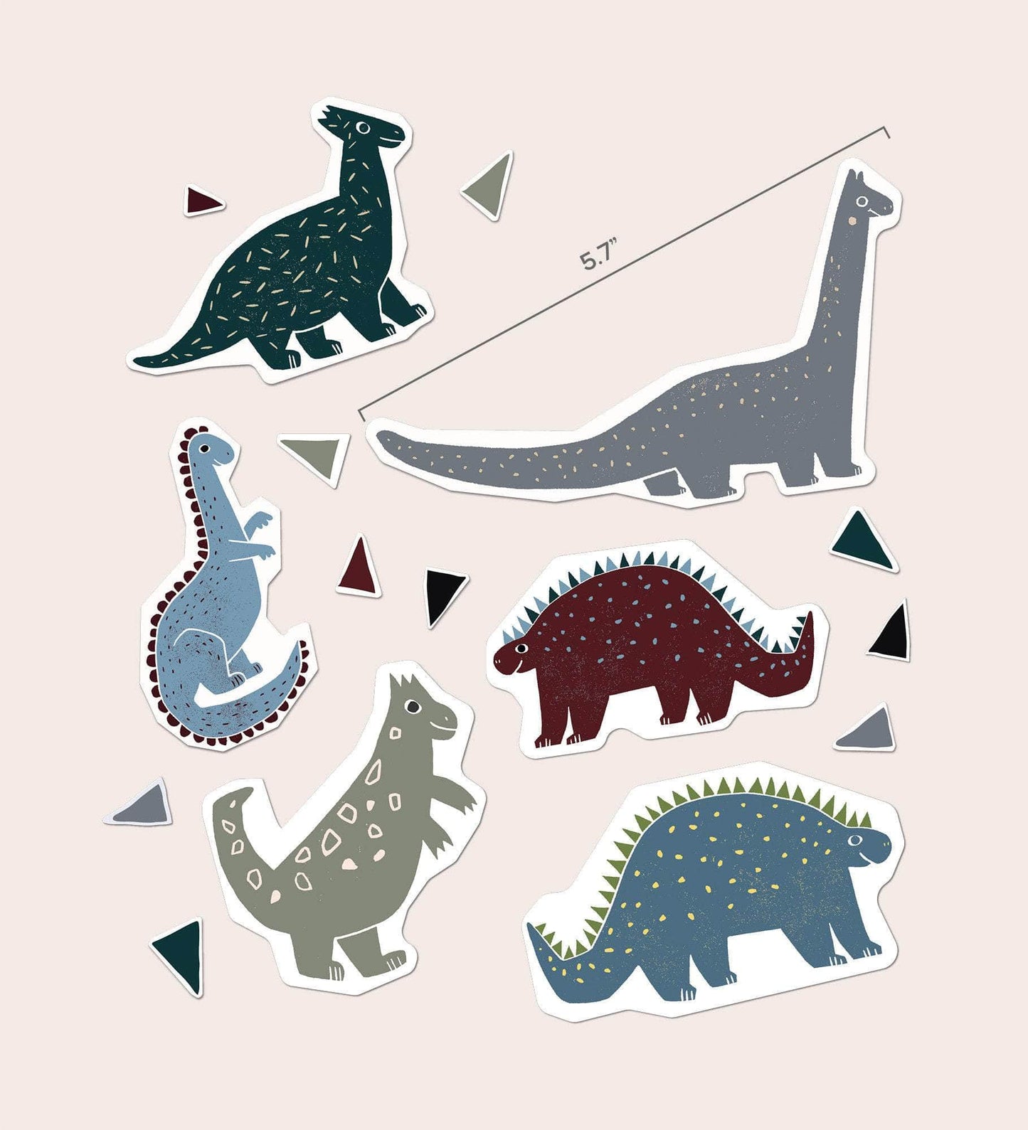 Dino Ceramic Sticker Set