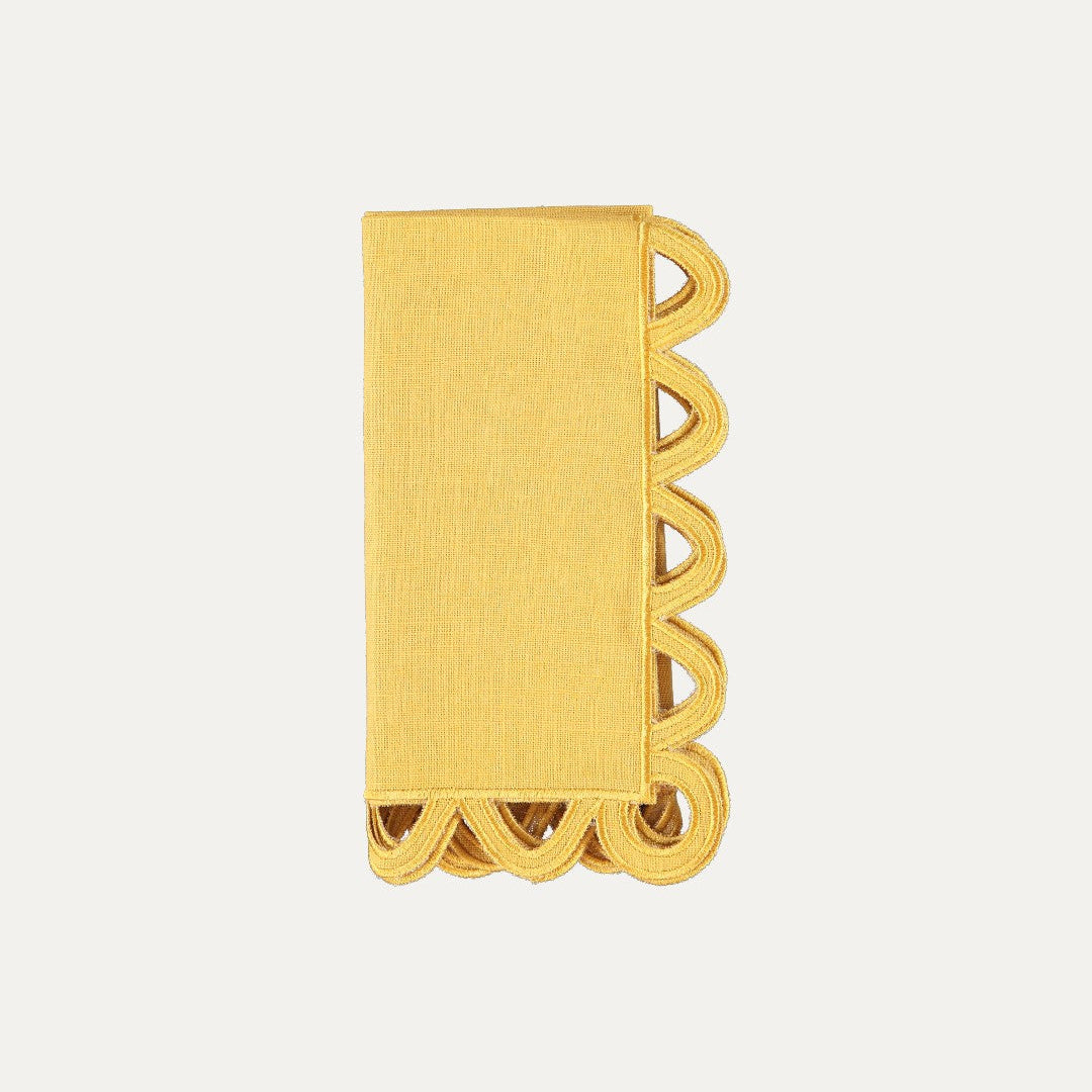 Halo Napkin, Yellow on Yellow