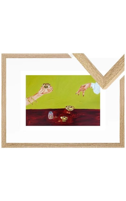 Sharing pastéis de nata Fine Art Print