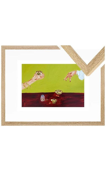 Sharing pastéis de nata Fine Art Print
