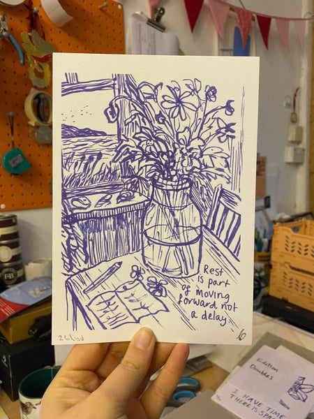 Limited Edition Rest is part of moving forward not a delay print