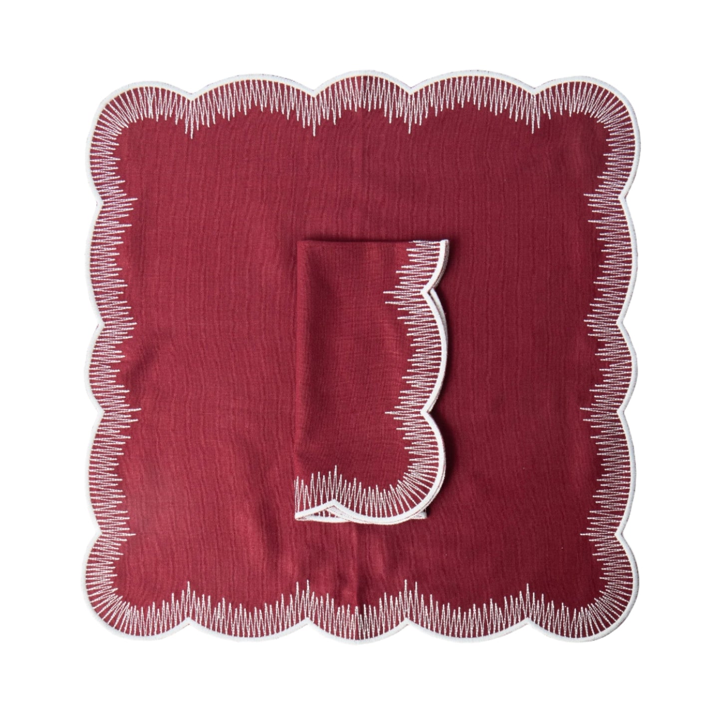 Maroon Harry Napkins (set of 4)