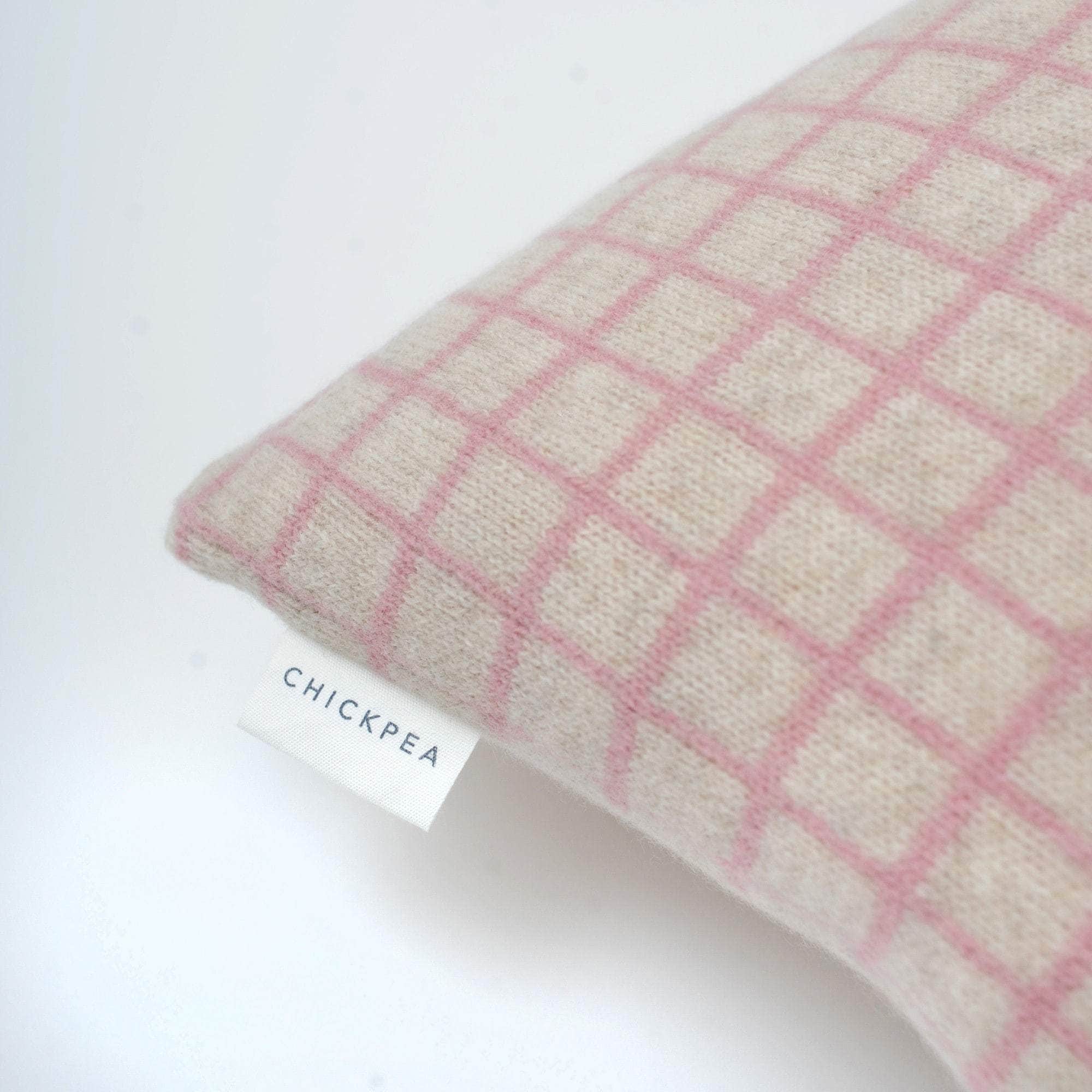 Pink Grid Cushion