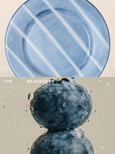 Blueberry Salad Plate - Set of 4