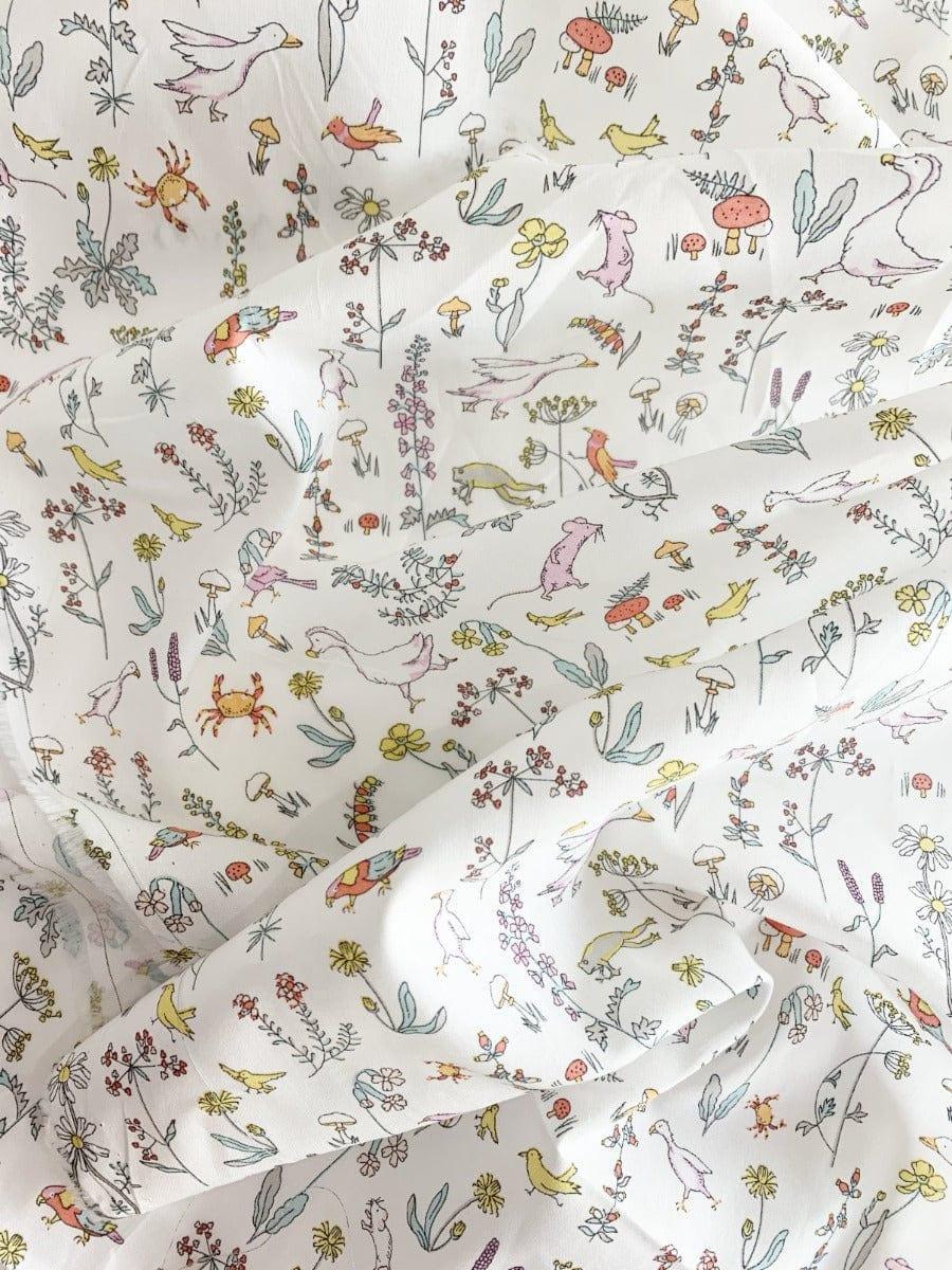 Fitted Sheet Made With Liberty Fabric Theo Pink
