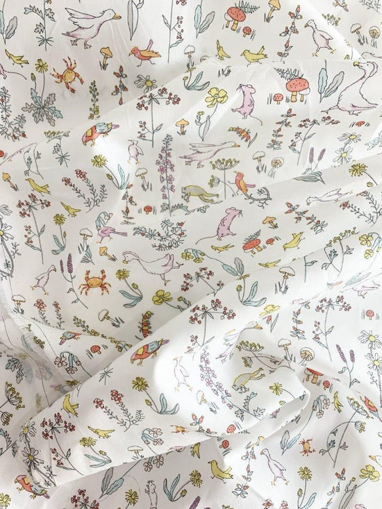 Fitted Sheet Made With Liberty Fabric Theo Pink