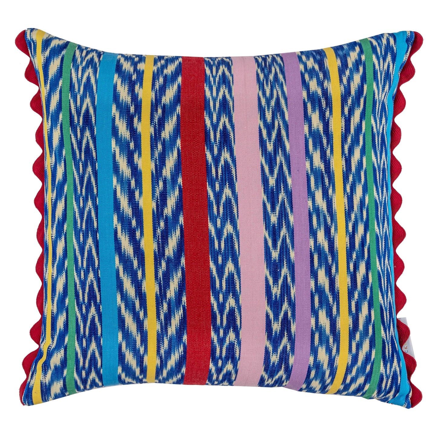 Gloria Oversized Square Cushion Blue Multi