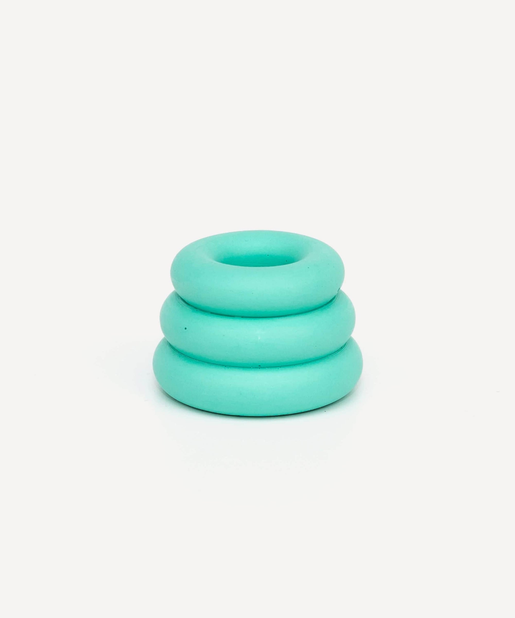 Mint Green Triple O Candleholder