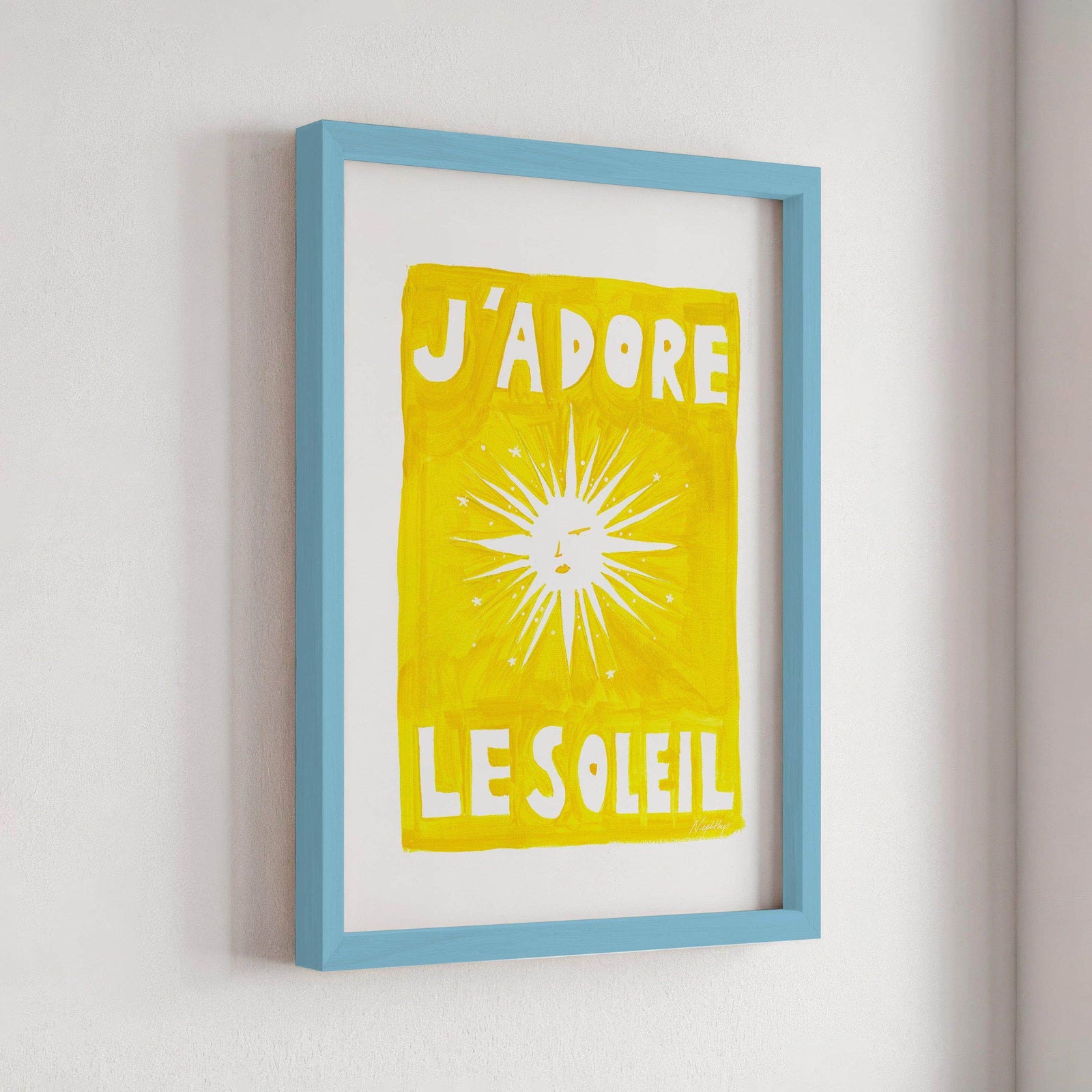 J'adore Le Soleil Original Print