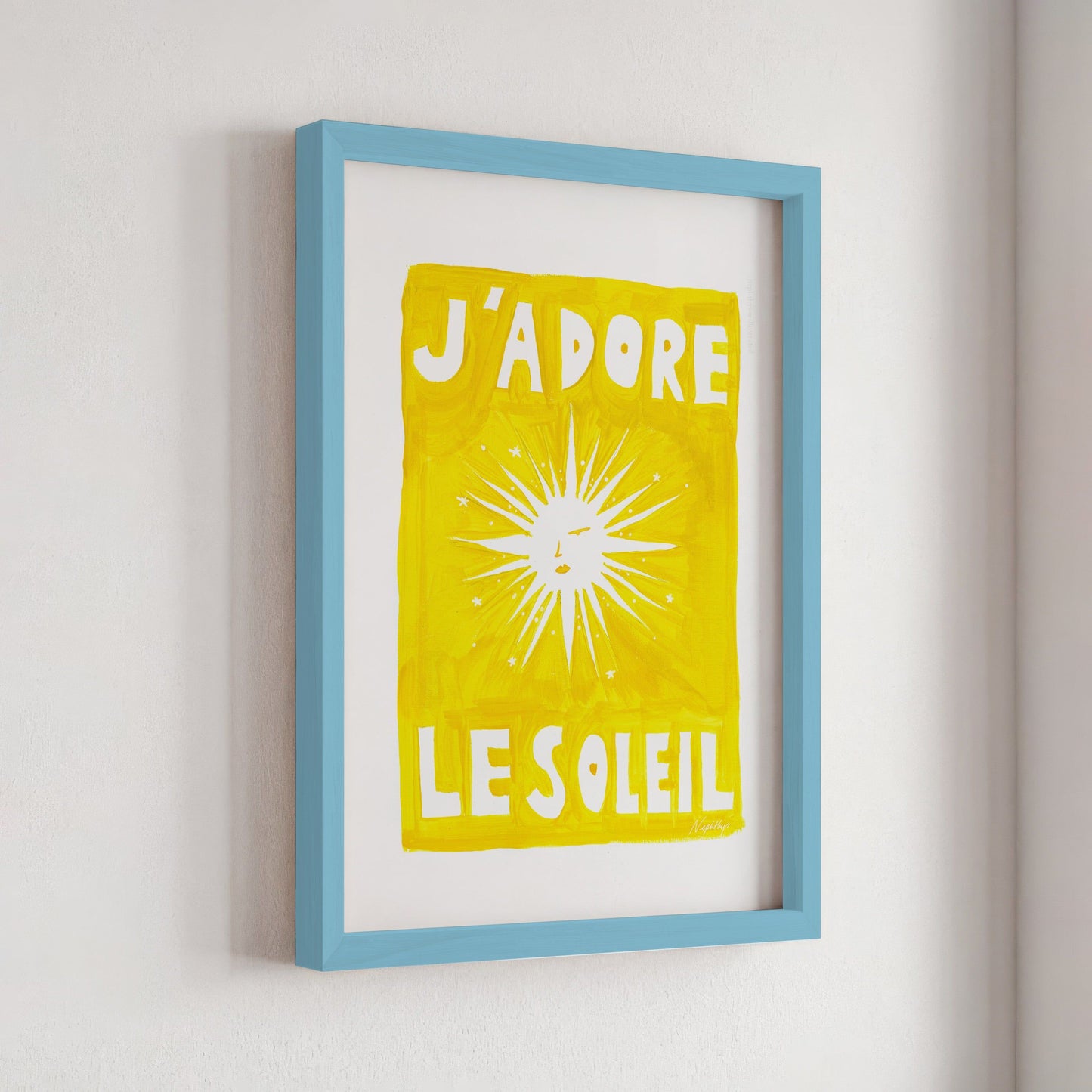 J'adore Le Soleil Original Print