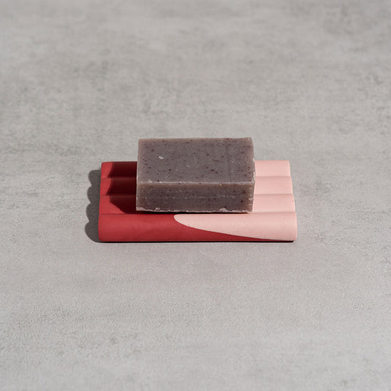 Soap Dish No1 - Pale Pink & Berry