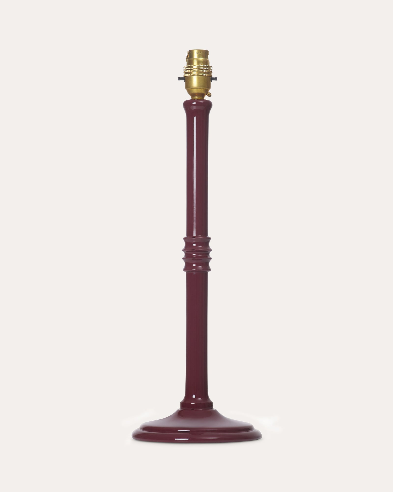 The Lacquered Lampstand in Damson