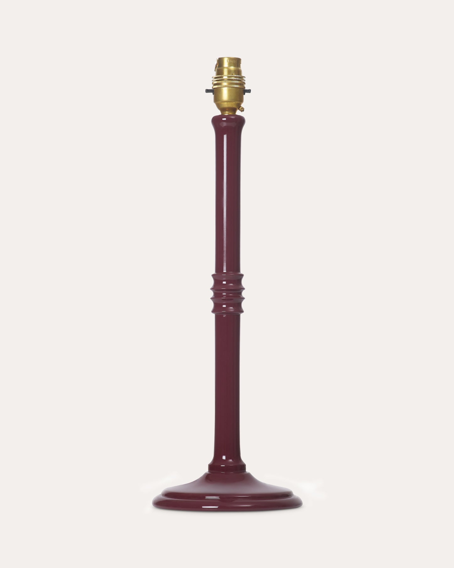 The Lacquered Lampstand in Damson