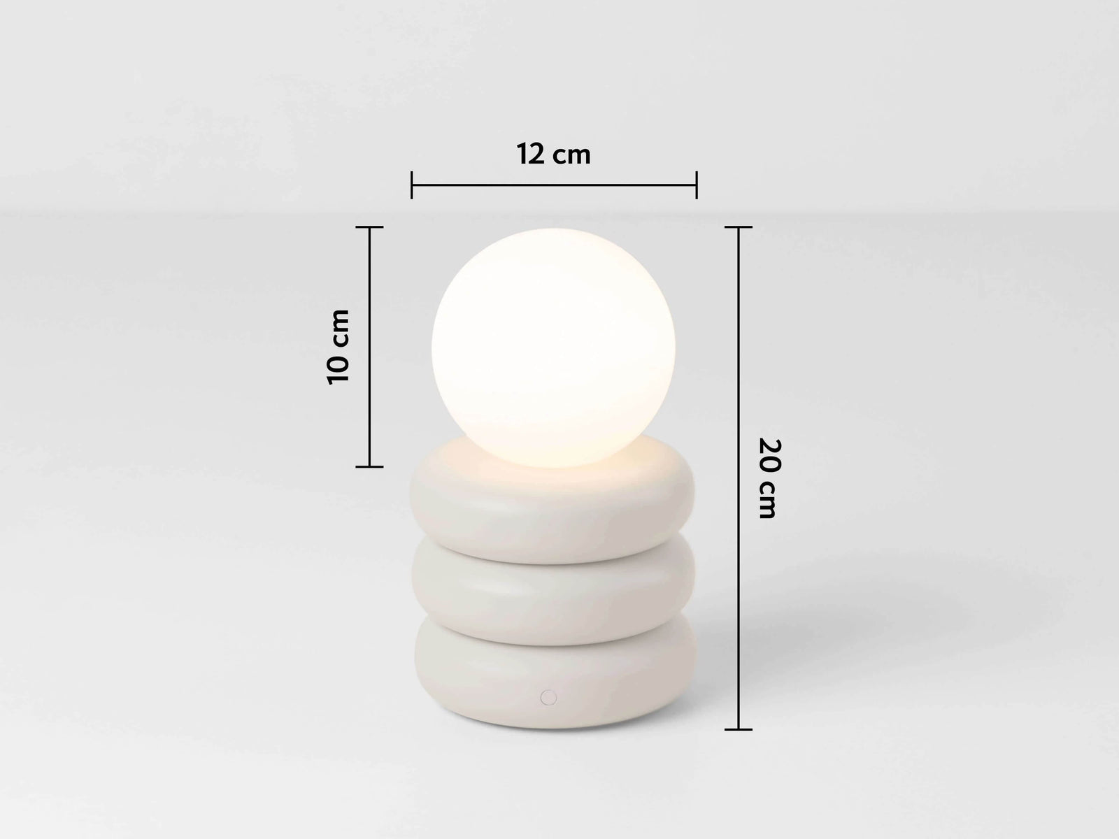 Sand cordless table lamp