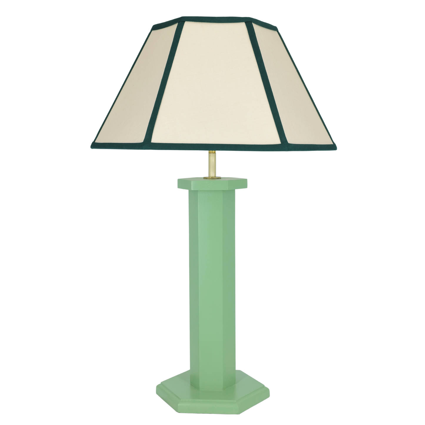 Hexagon Table Lamp - Turtle Green (US)
